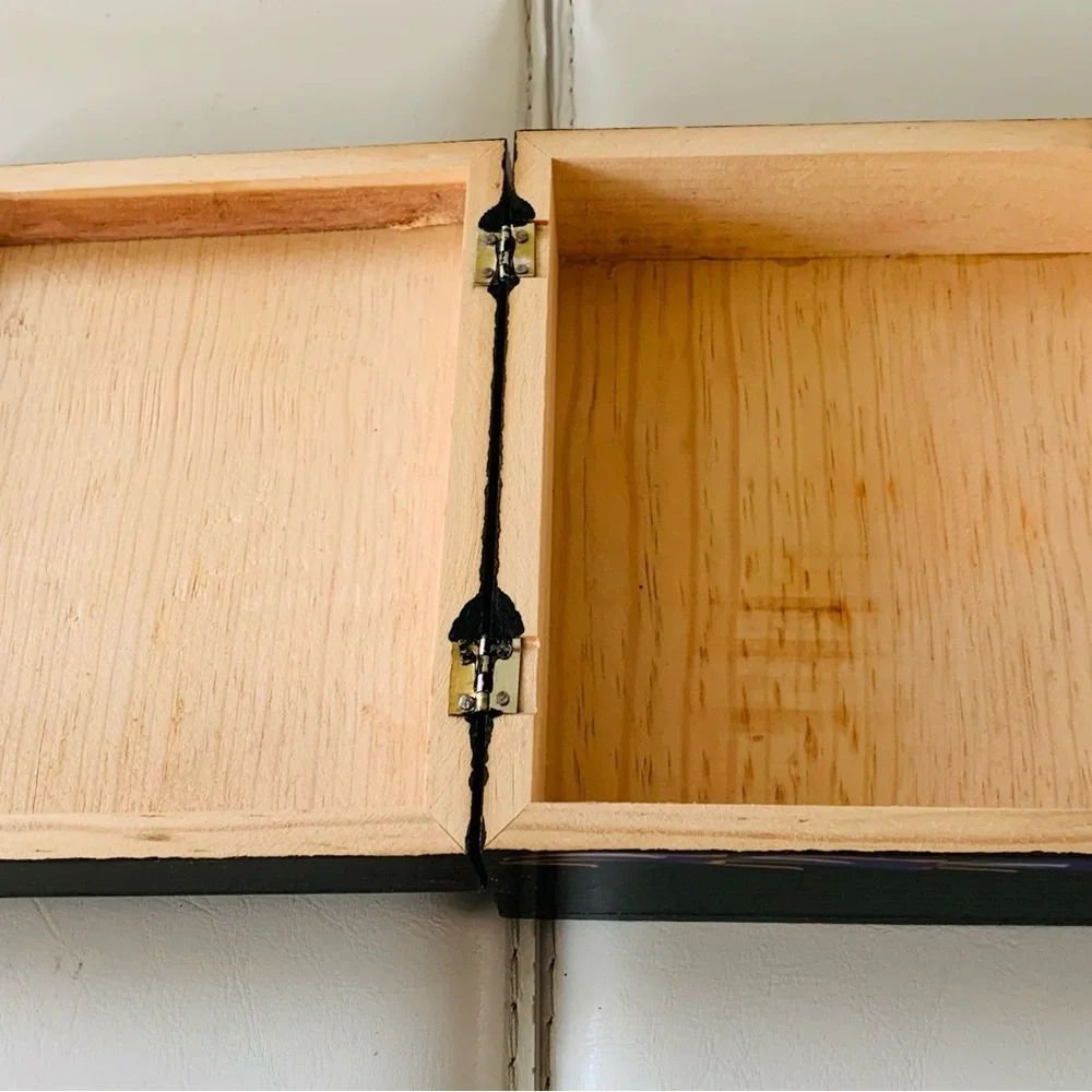 Hand painted wooden box